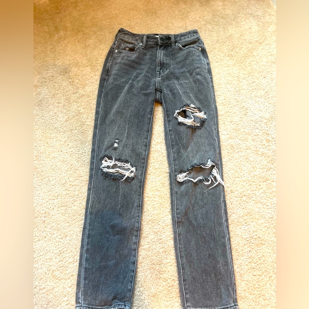 pacsun black mom jeans